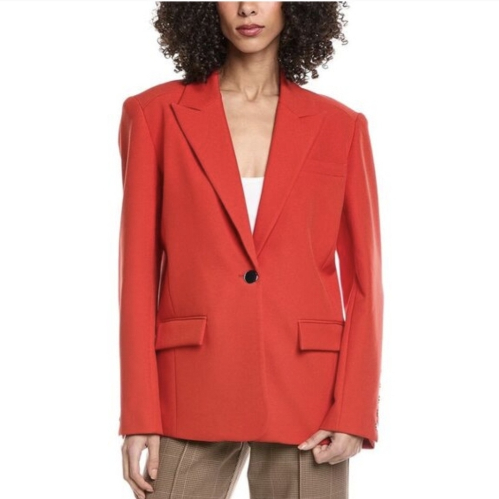 TOCCIN Willa Boyfriend Blazer sz 8 NwT Poppy Red